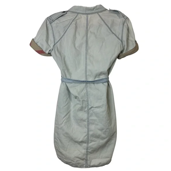 Burberry Brit Denim Shirt Dress Size 8 - Picture 2 of 5